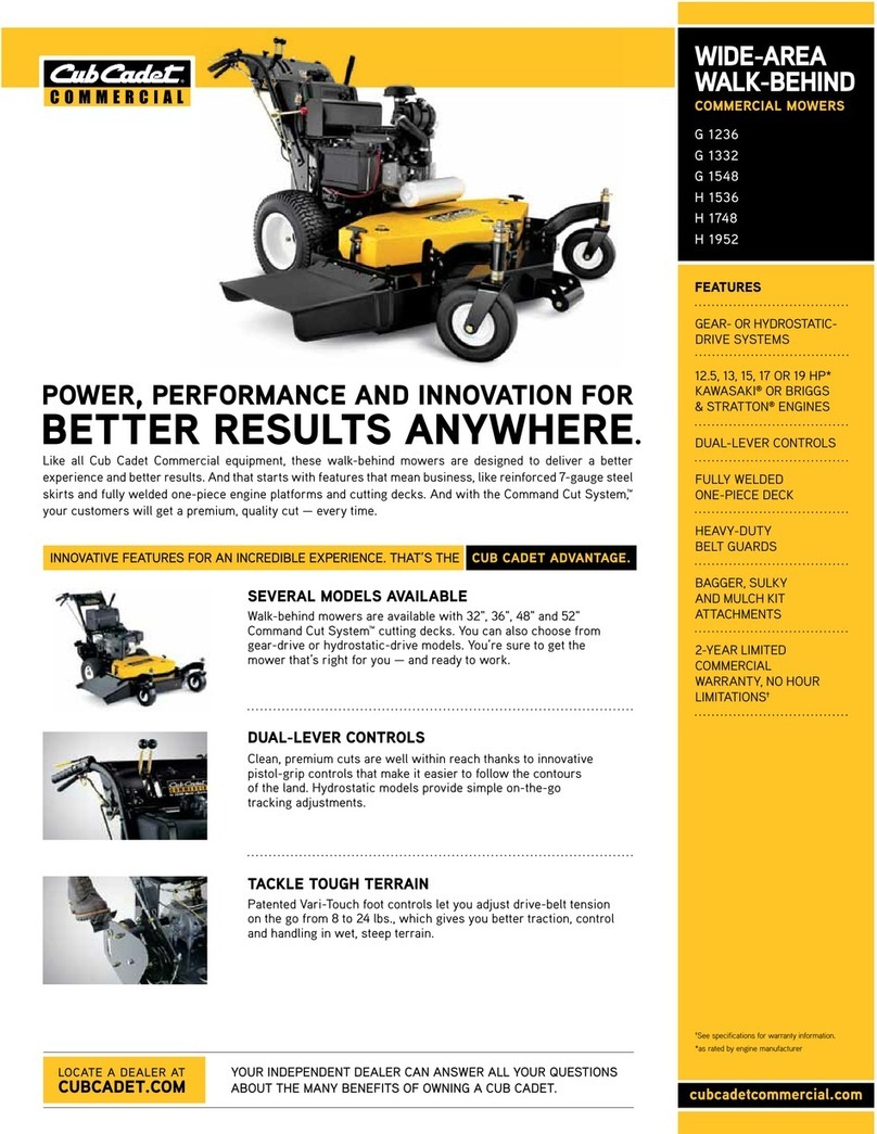 Cub Cadet G 1548 User manual