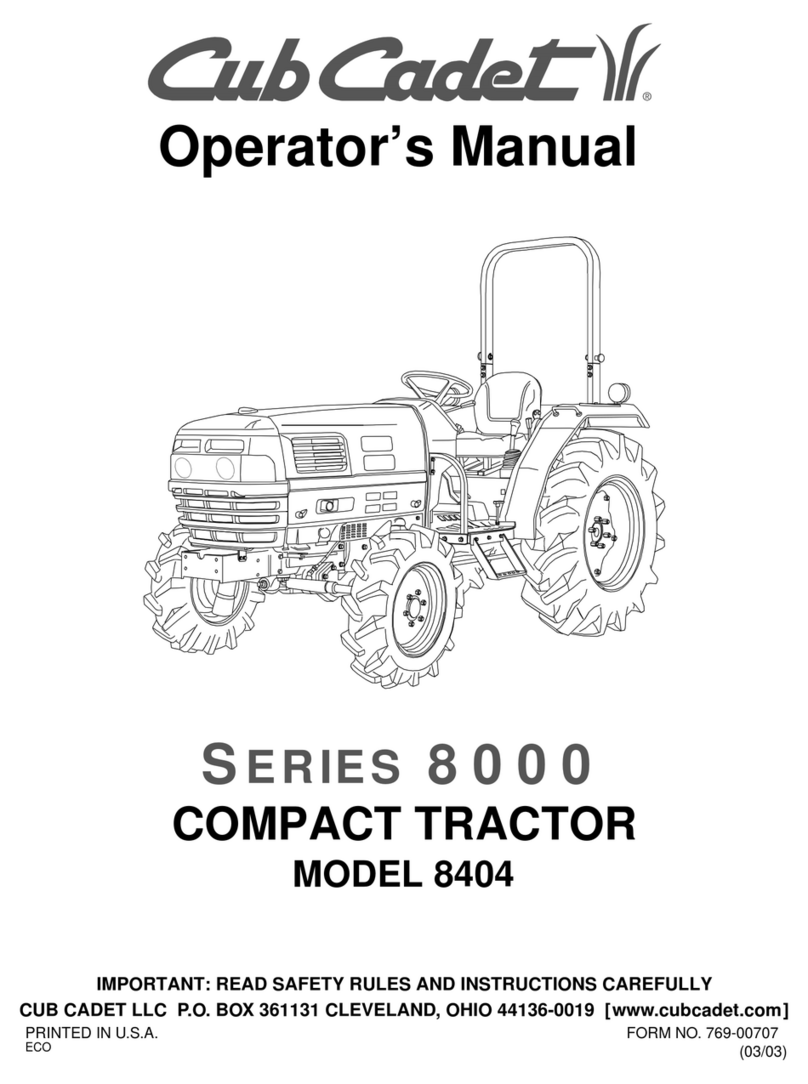 Cub Cadet 8404 User manual Cub Cadet 8404 User manual