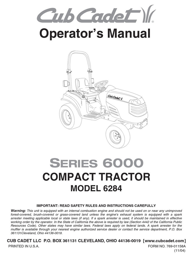 Cub Cadet 6284 User manual