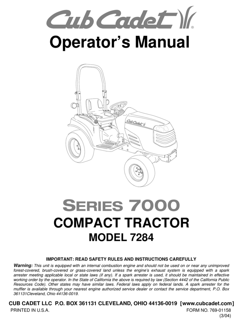 Cub Cadet 7284 User manual Cub Cadet 7284 User manual