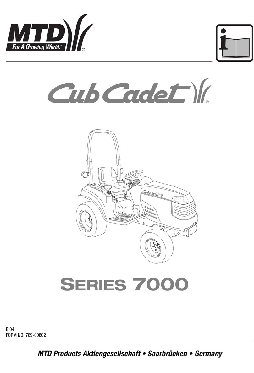Cub Cadet Domestic Series 7000 User manual
