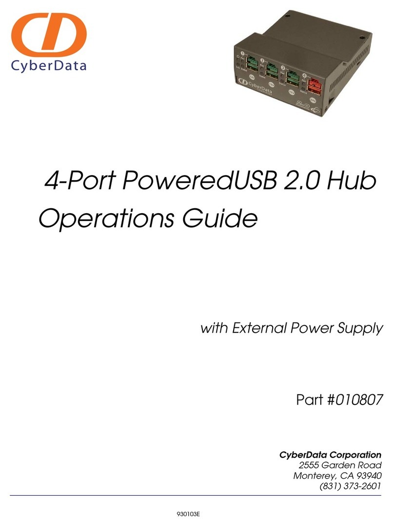 CyberData 10807 User manual