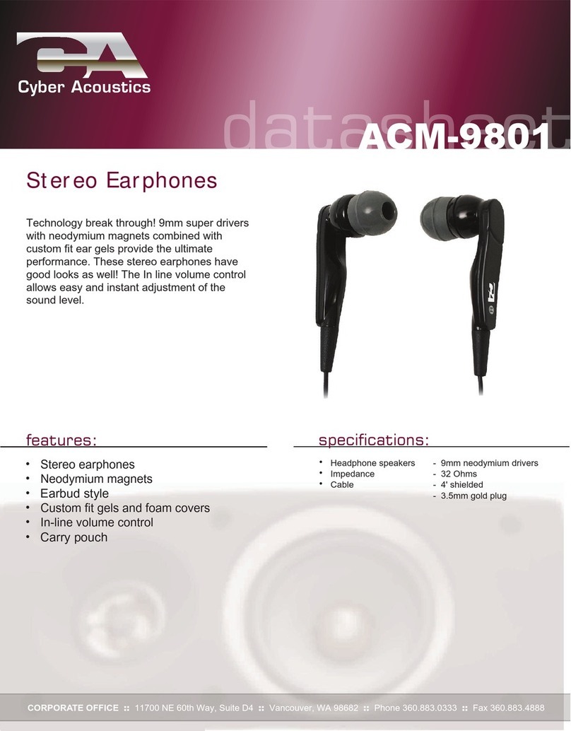 Cyber Acoustics ACM 9801 datasheet