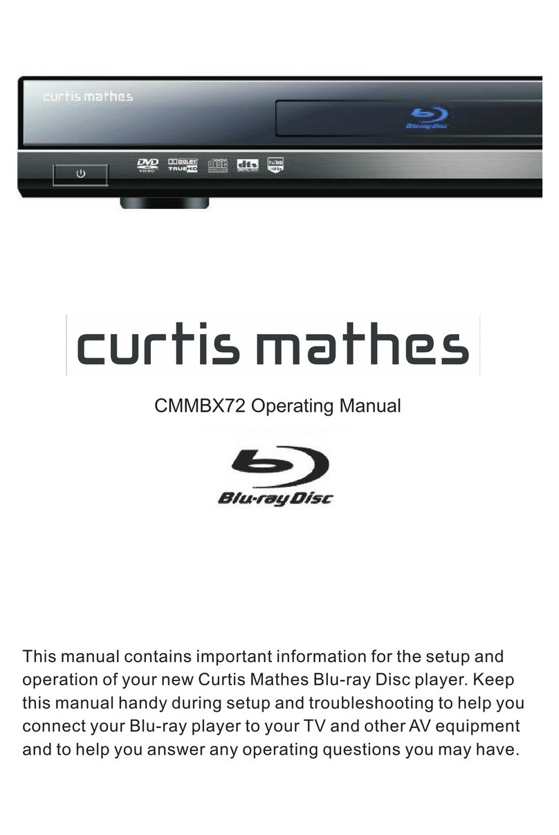 Curtis Mathes BLU-RAY DISC CMMBX72 Operation manual