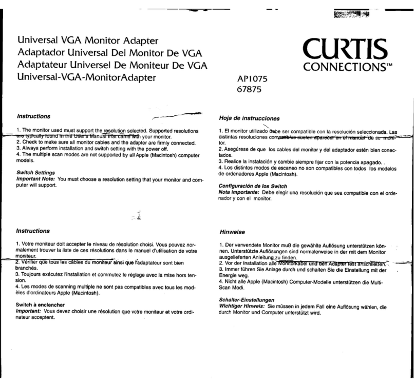 Curtis Computer AP1075 User manual