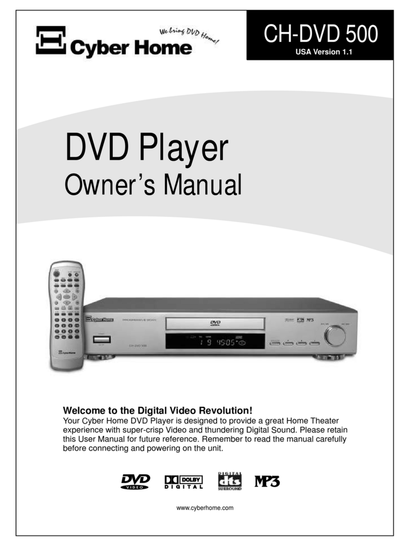 CyberHome Cyber Home CH-DVD500 owner's manual