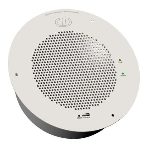 CyberData VoIP Ceiling Speaker User manual