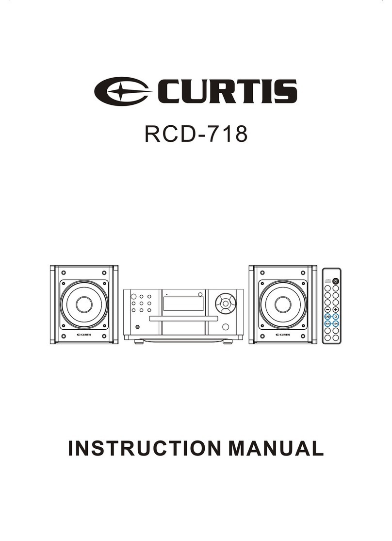 Curtis RCD-718 User manual