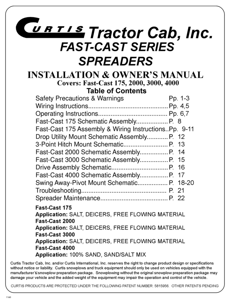 Curtis Fast-Cast 175 Installation & owner's manual