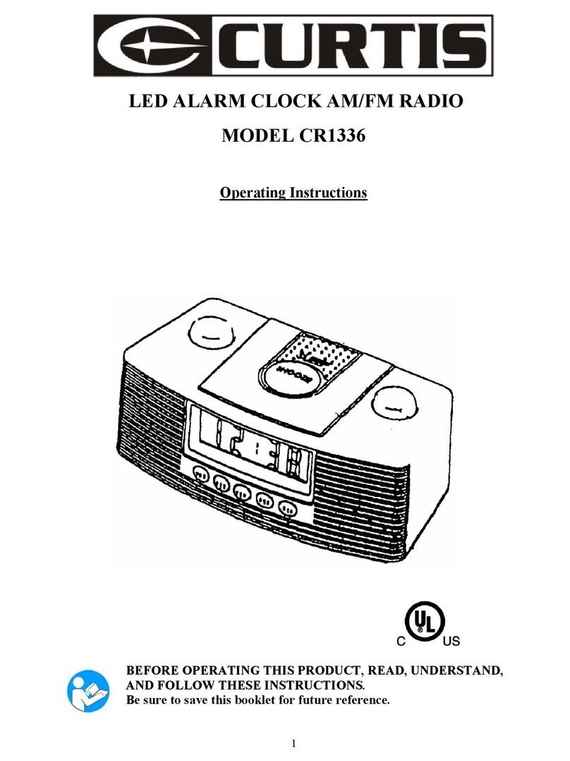 Curtis CR1336 User manual
