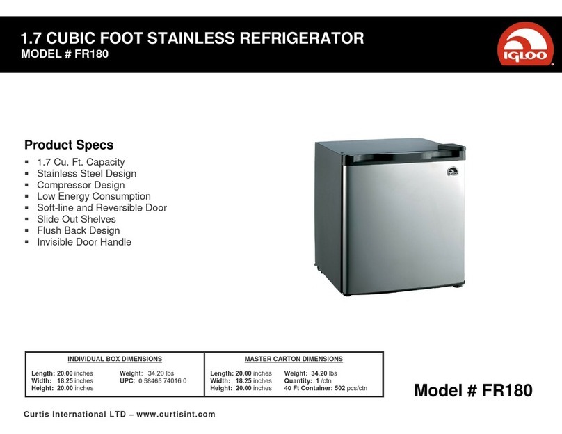 Igloo FR180 User manual