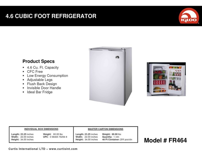 Igloo FR464 User manual Igloo FR464 User manual