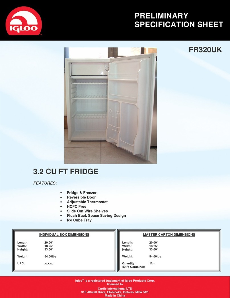 Igloo FR320UK User manual
