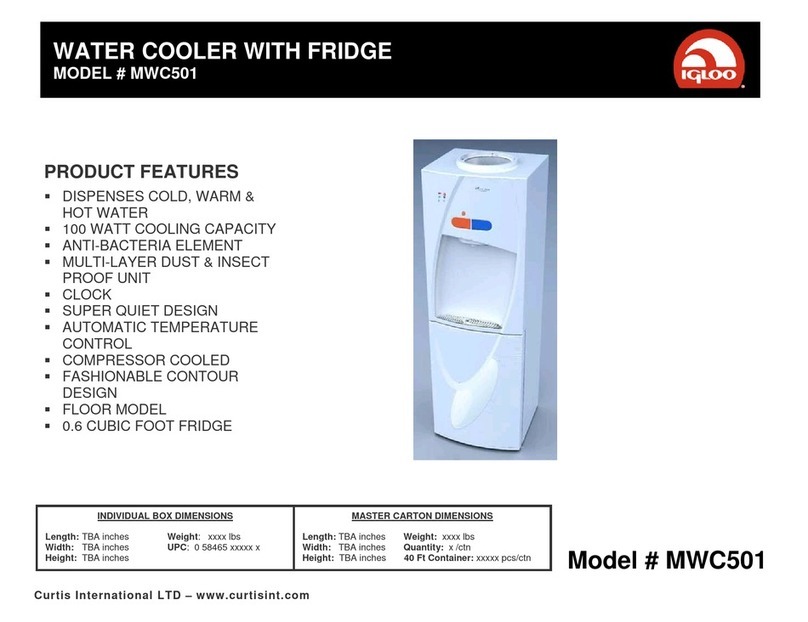 Curtis Igloo MWC501 Operation manual