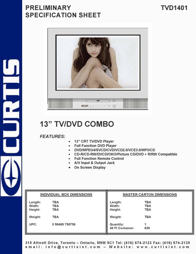 Curtis TVD1401 User manual Curtis TVD1401 User manual