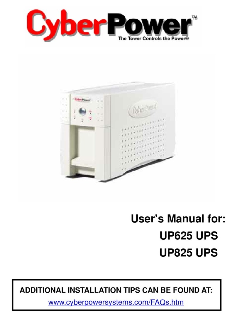 CyberPower UP625 user manual