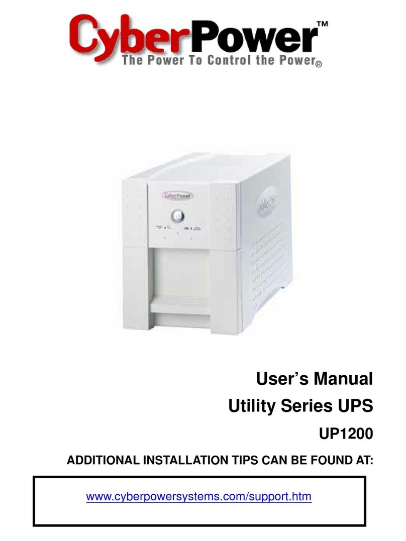 CyberPower UP1200 user manual