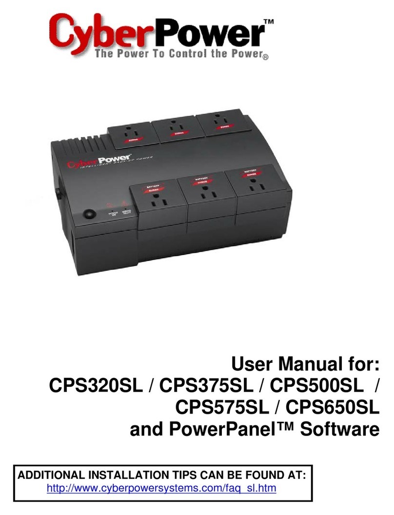 CyberPower CPS320SL User manual