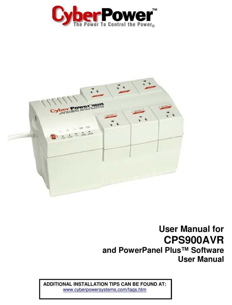 CyberPower CPS900AVR User manual