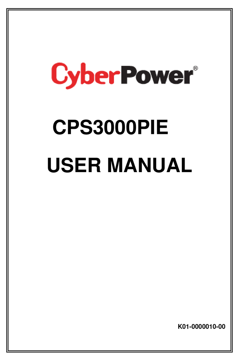 CyberPower CPS3000PIE user manual