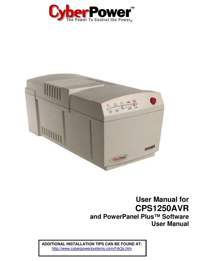 CyberPower CPS1250AVR user manual