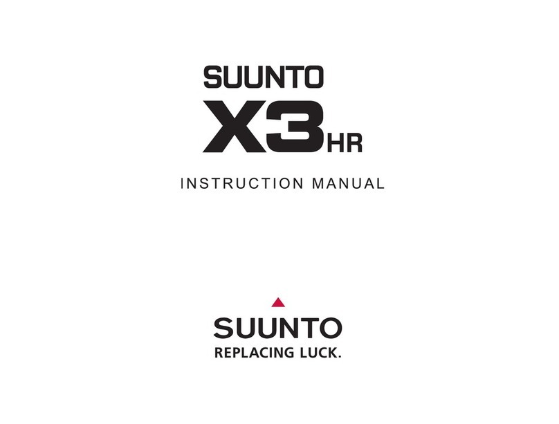 Suunto Wristop Computer Suunto X3HR instruction manual