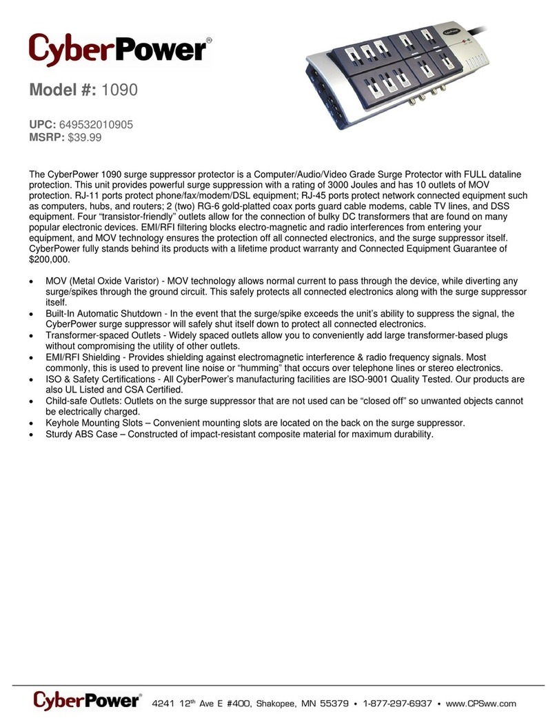 CyberPower 649532010905 User manual