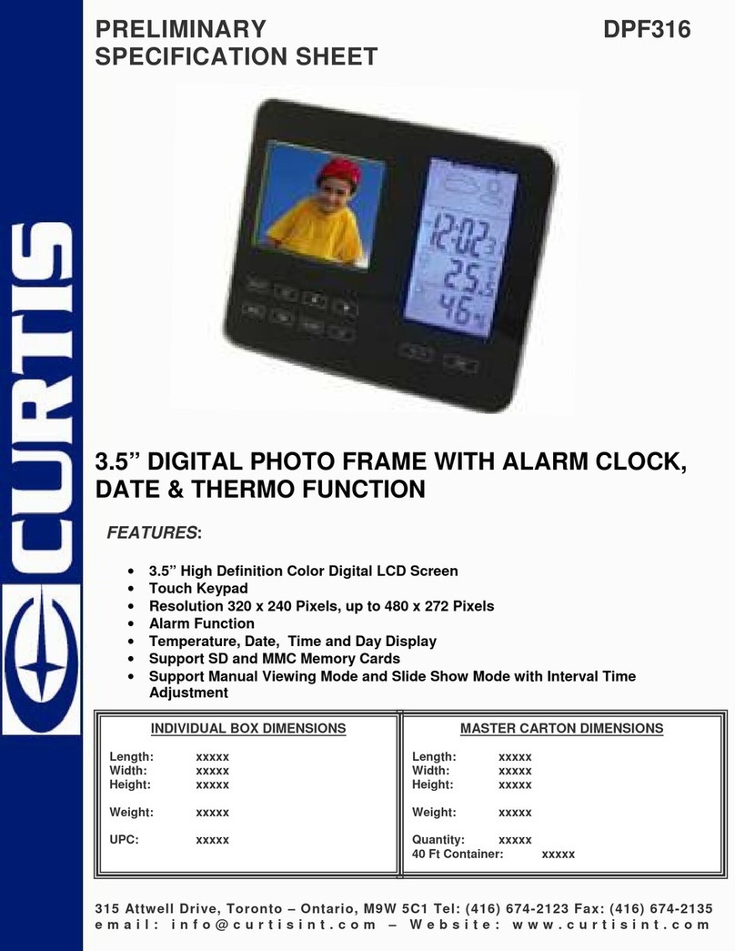 Curtis DPF316 User manual