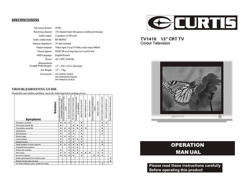 Curtis TV TV1410 User manual