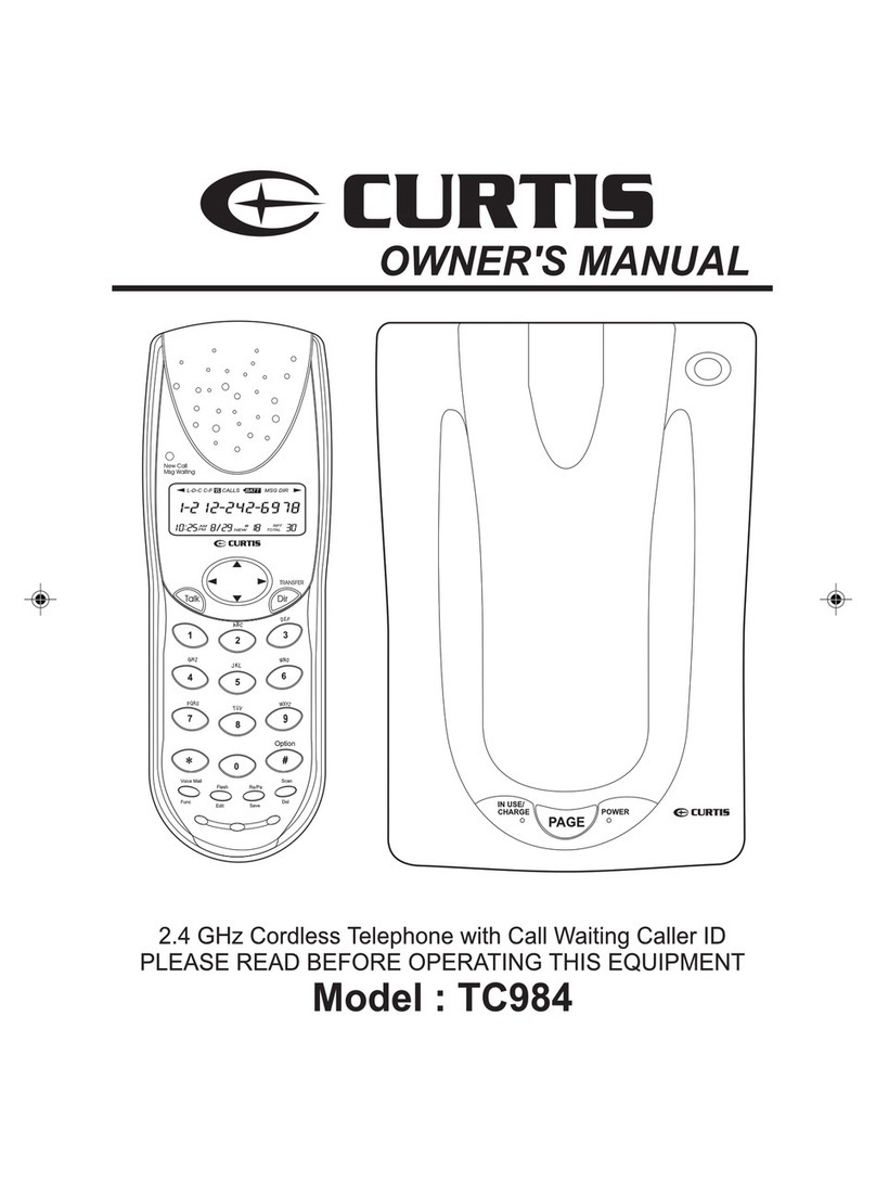 Curtis TC984 User manual