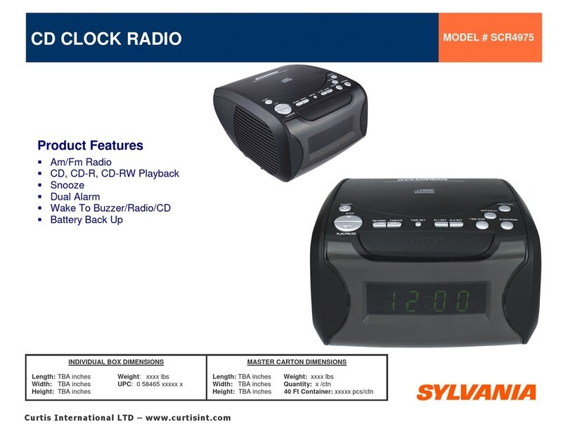 Sylvania SYLVANIA SCR4975 Product features