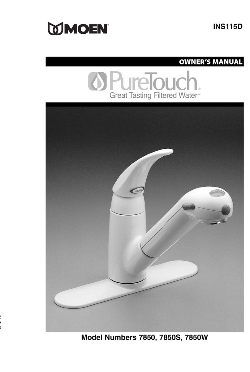 Moen PureTouch 7850 User manual Moen PureTouch 7850 User manual
