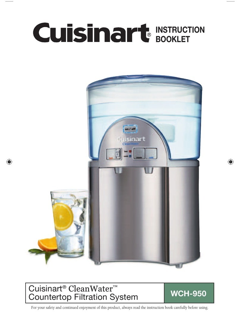 Cuisinart CleanWater WCH-950 Instruction booklet Cuisinart CleanWater WCH-950 Instruction booklet