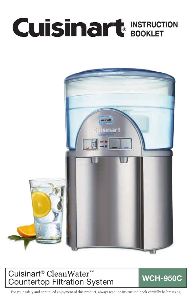 Cuisinart CLEANWATER WCH-950C Instruction booklet