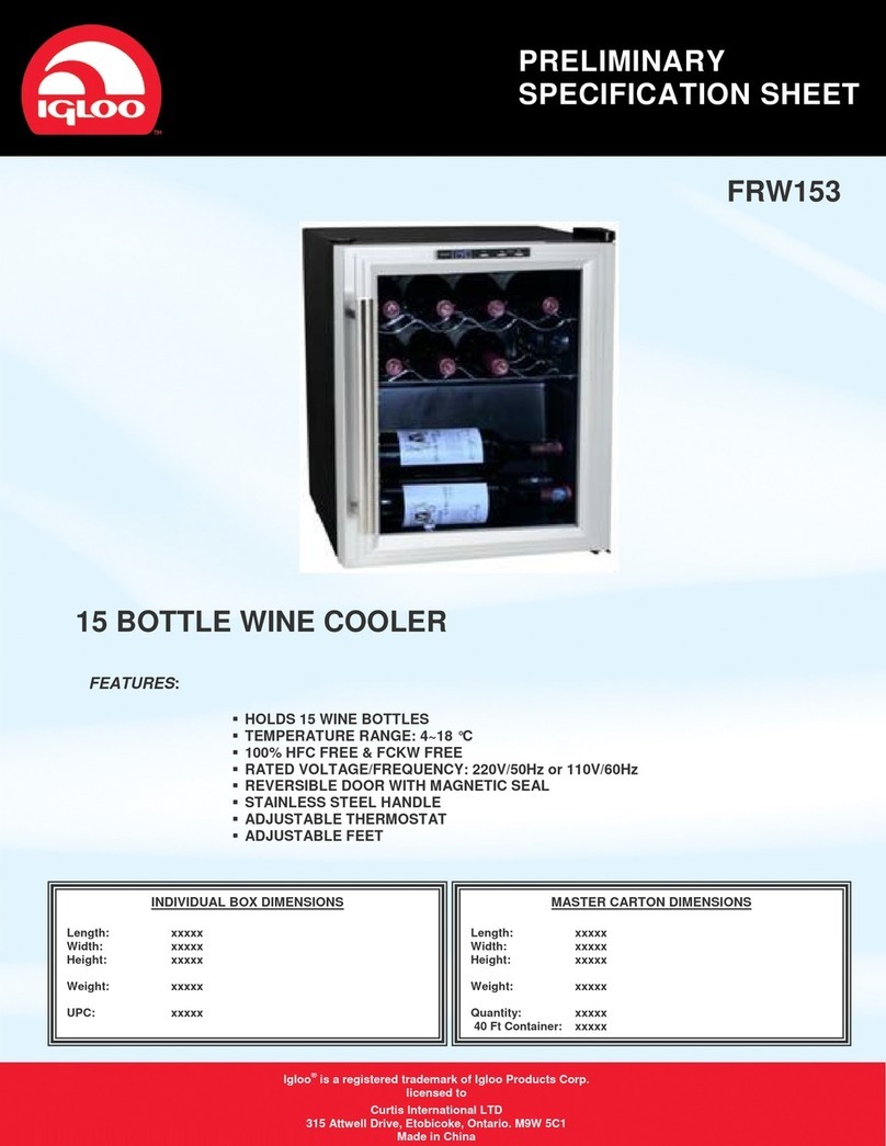 Igloo FRW153 User manual