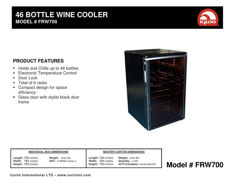 Igloo FRW700 Product features Igloo FRW700 Product features