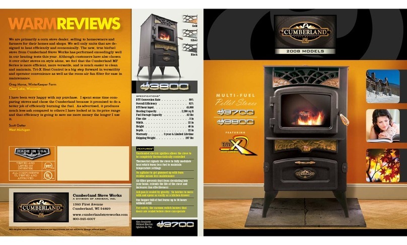 Cumberland Stove Works MF3700 brochure