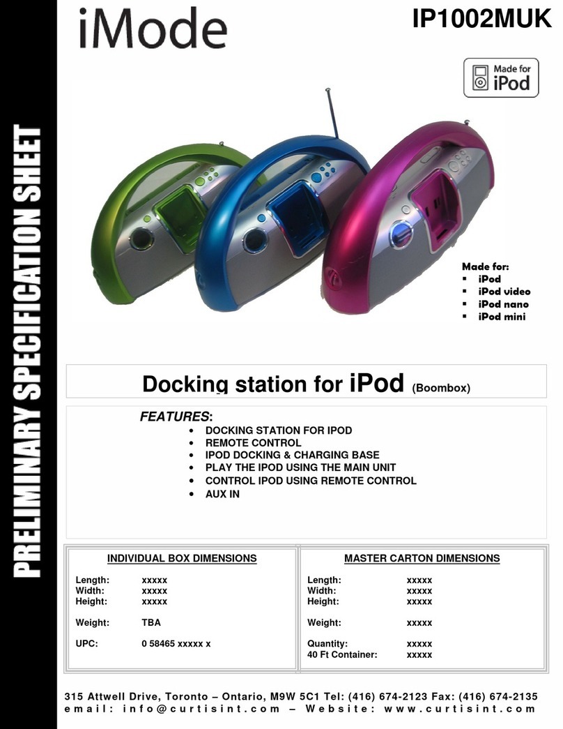 Curtis iMode IP1002MUK User manual