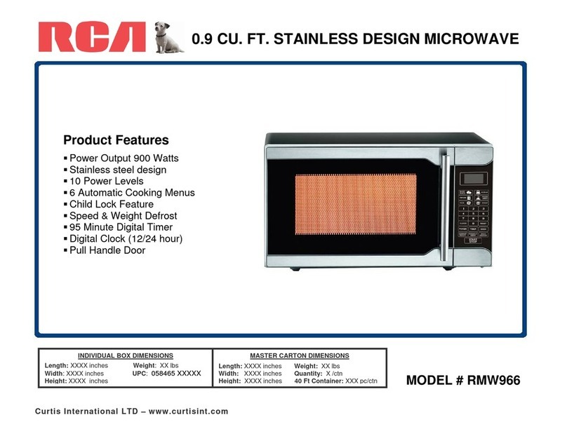 RCA RMW966 Operation manual
