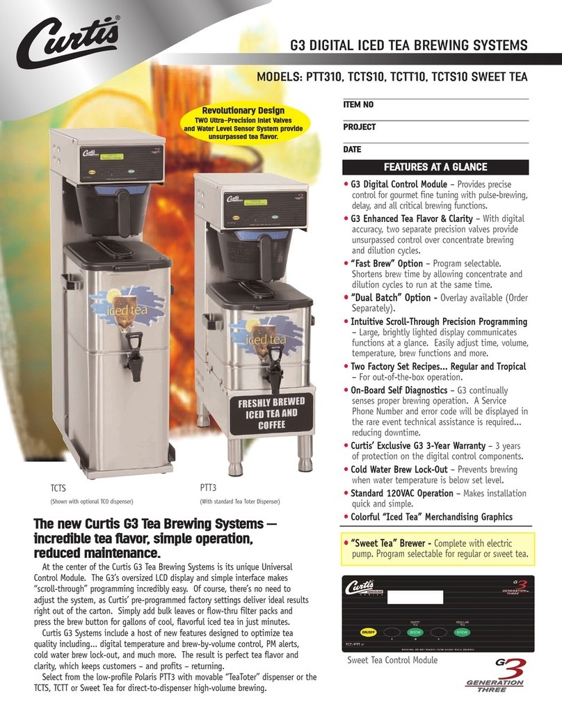 Wilbur Curtis Company PTT310 brochure