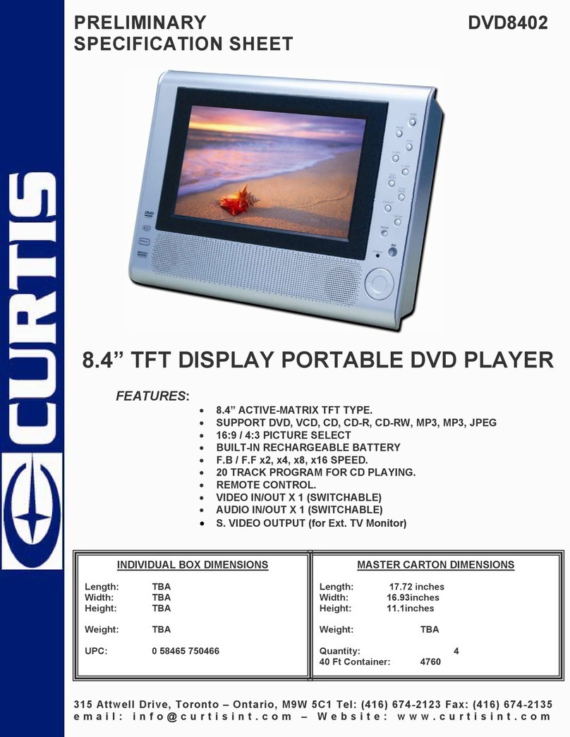 Curtis DVD8402 User manual Curtis DVD8402 User manual