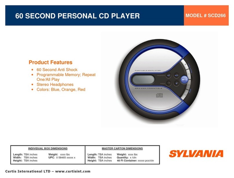 Sylvania SCD266 User manual