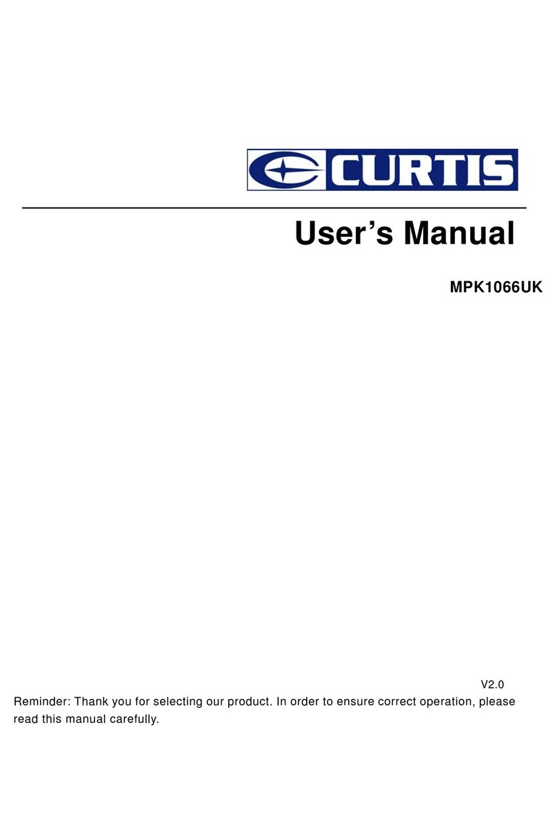 Curtis MPK1066UK User manual Curtis MPK1066UK User manual
