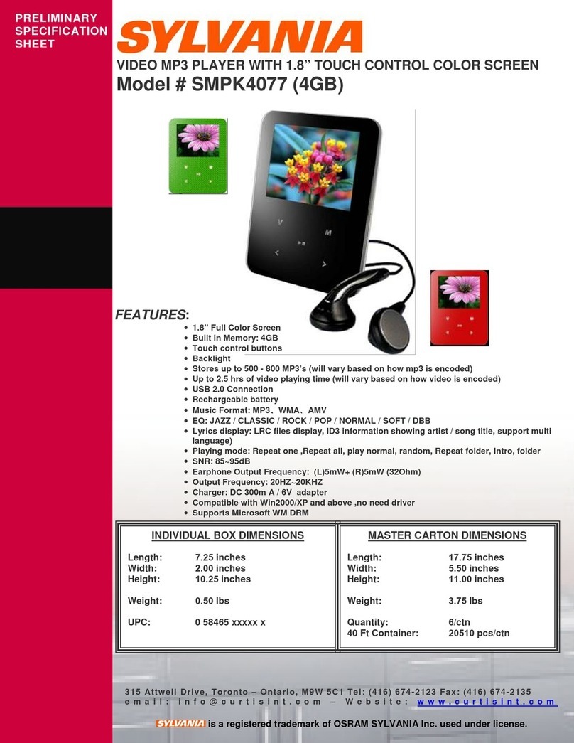 Sylvania SMPK4077 Preliminary specification sheet