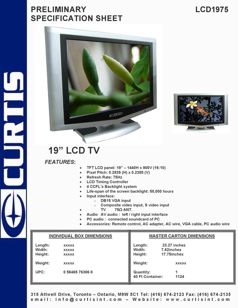 Curtis LCD1975 User manual Curtis LCD1975 User manual