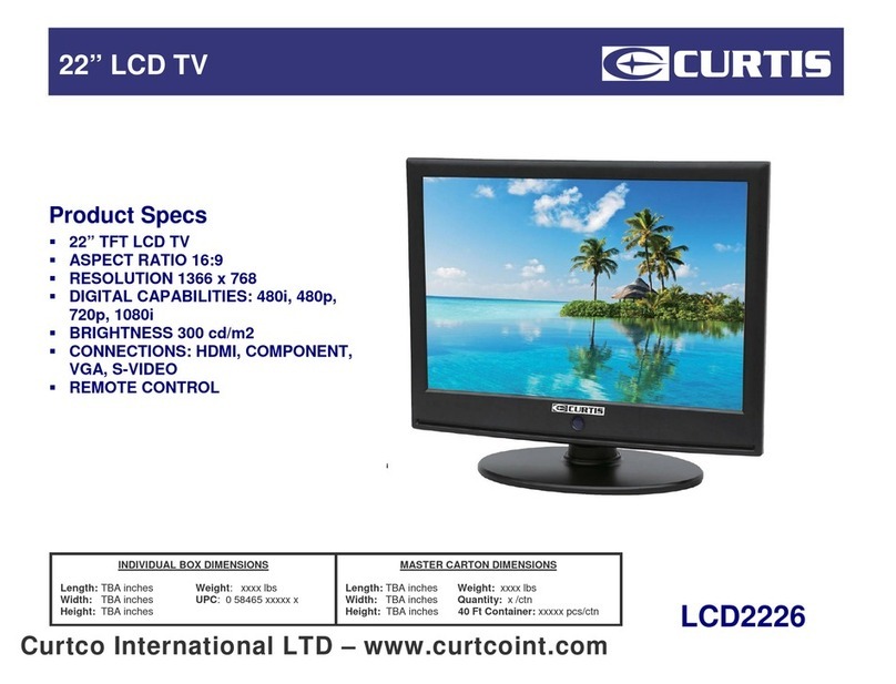 Curtis LCD2226 User manual