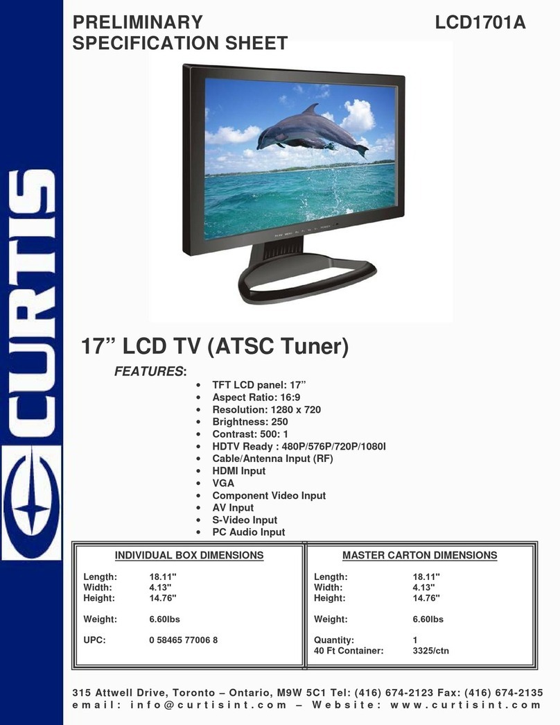 Curtis LCD1701A User manual