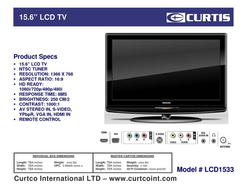 Curtis LCD1533 User manual