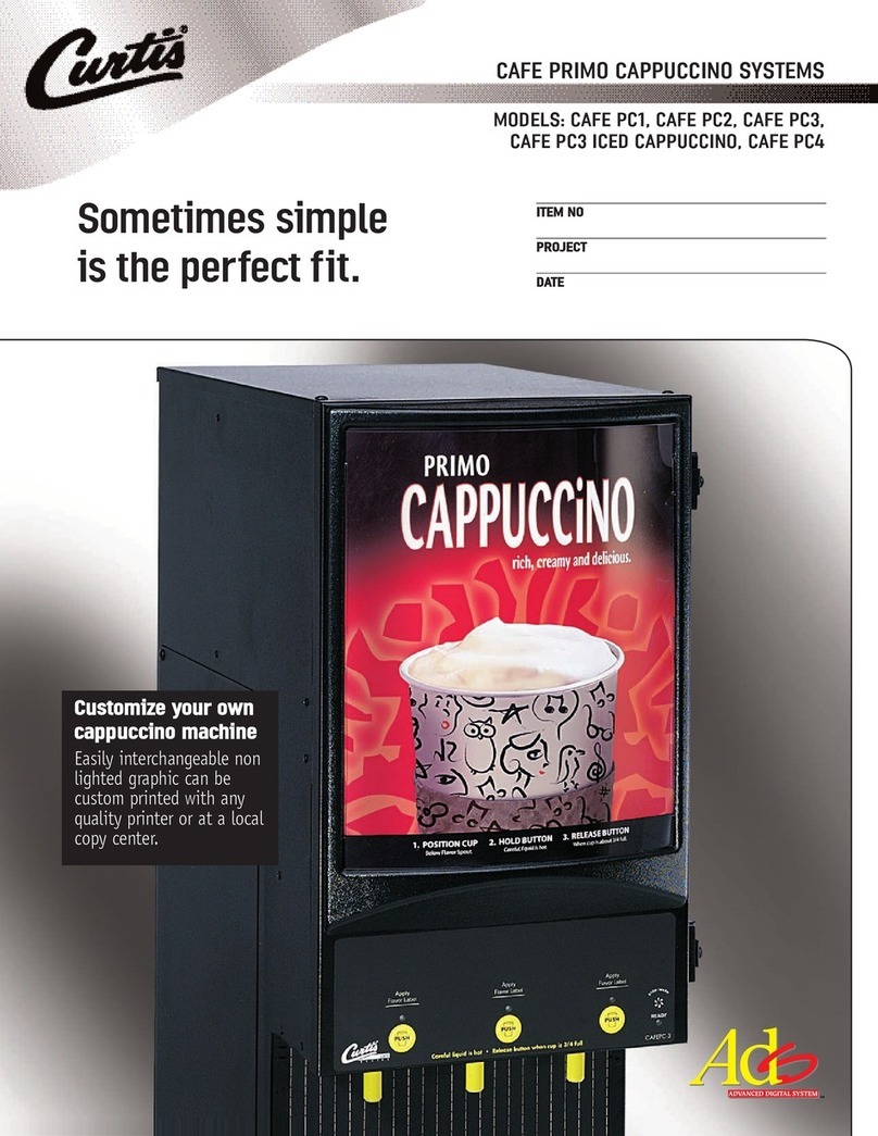 Curtis CAFE PC1 User manual