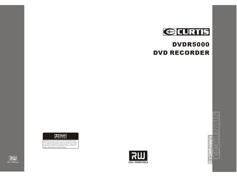 Curtis DVDR5000 User manual